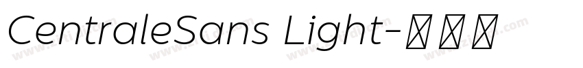 CentraleSans Light字体转换